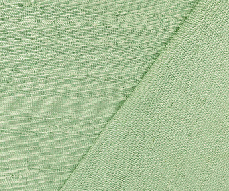 Green-Gray Silk Iridescent Dupioni Woven Fabric