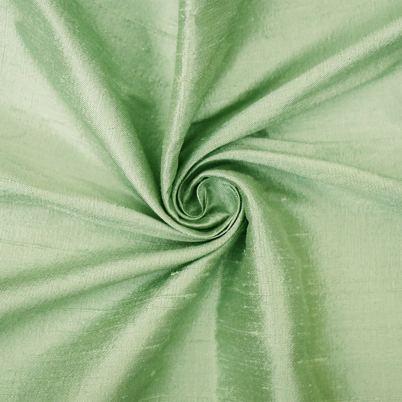Green-Gray Silk Iridescent Dupioni Woven Fabric