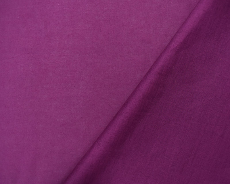 Purple Cotton Solid Voile Woven Fabric