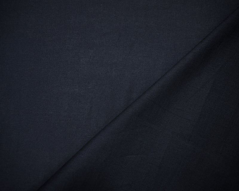 Deep Navy Blue Cotton Solid Voile Woven Fabric