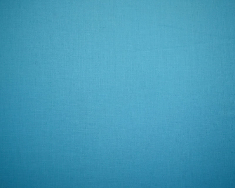Turquoise Cotton Solid Voile Woven Fabric