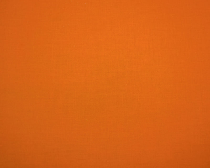 Orange Cotton Solid Voile Woven Fabric