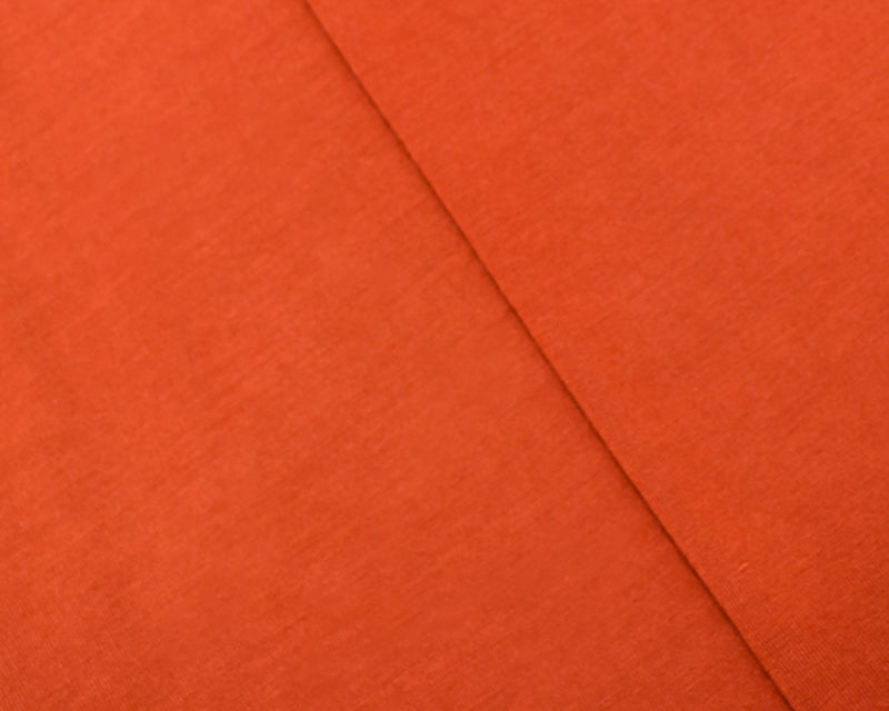Orange Bamboo Stretch Spandex Solid Jersey Knit Fabric
