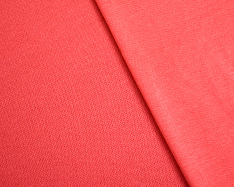 Coral Pink Bamboo Stretch Spandex Solid Jersey Knit Fabric