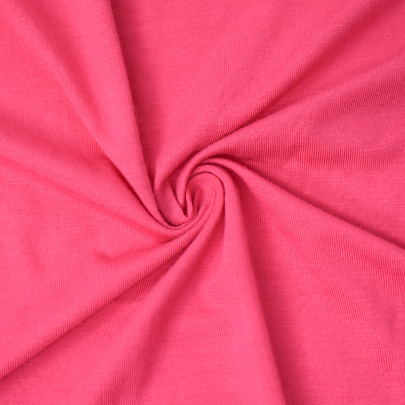 Pink Stretch Bamboo Spandex Solid Jersey Knit Fabric