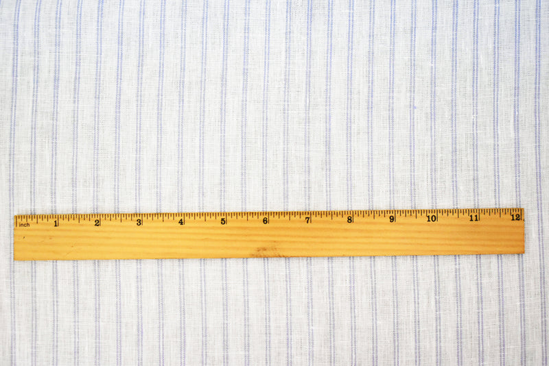 Light Purple-White Spence Bryson Striped Irish Linen Woven Fabric