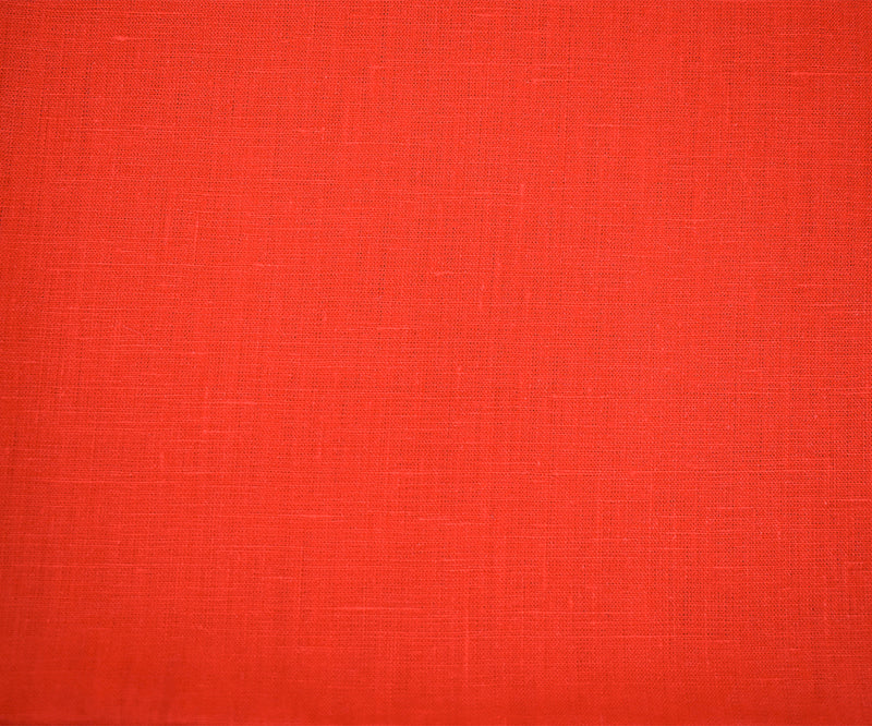 Red Spence Bryson Solid Slub Irish Linen Woven Fabric
