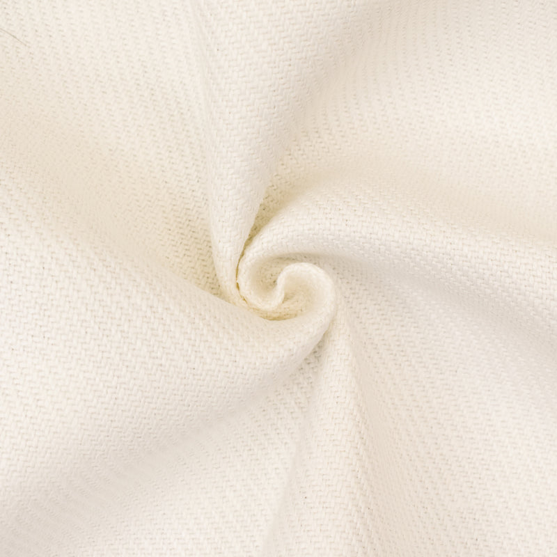 White Moygashel Twill Irish Linen Solid Woven Home Decorating Fabric
