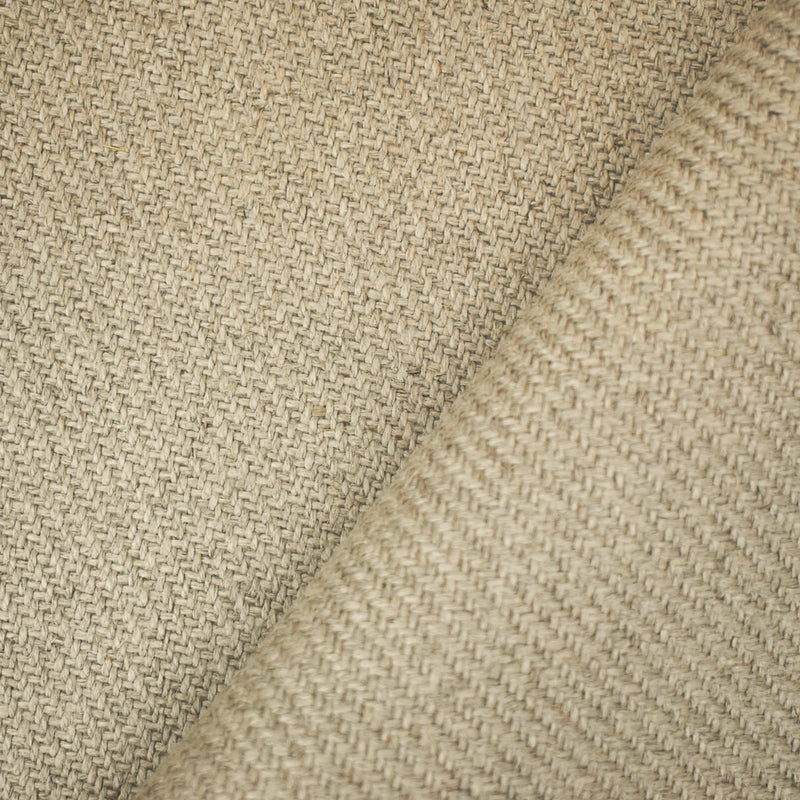 Natural Brown Moygashel Twill Irish Linen Solid Woven Home Decorating Fabric