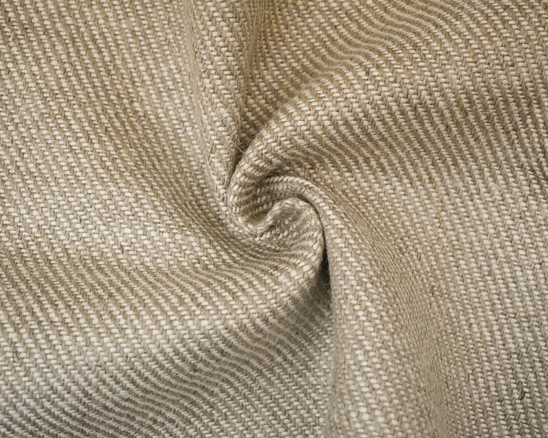 Natural Brown-White Moygashel Twill Irish Linen Woven Home Decorating Fabric