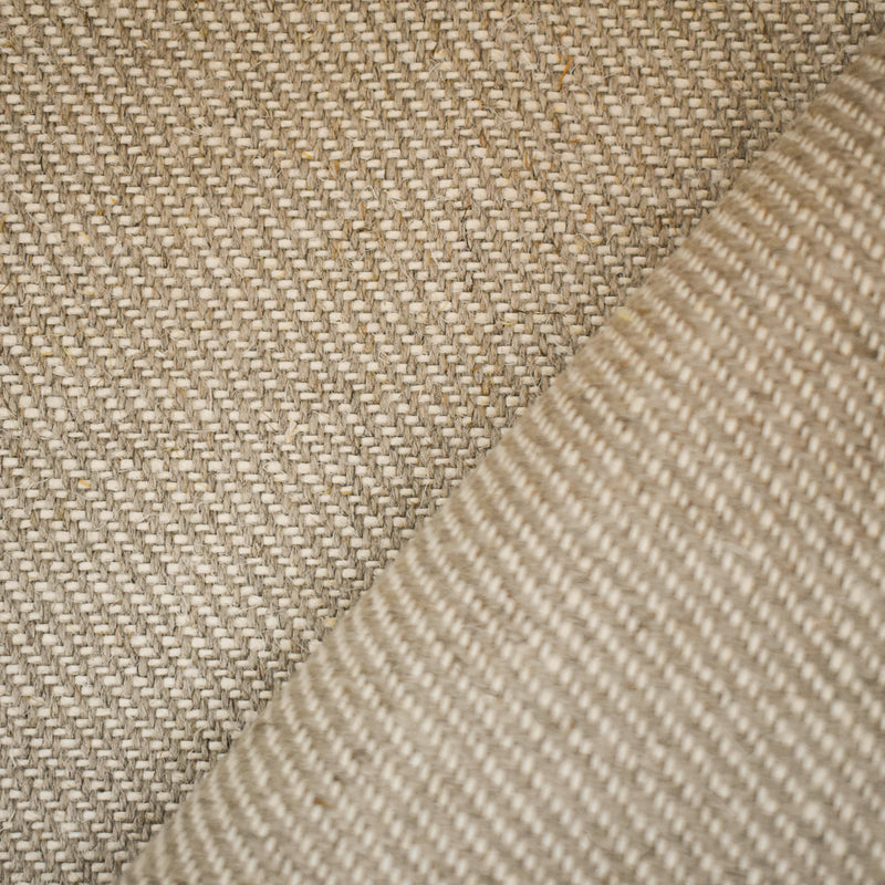 Natural Brown-White Moygashel Twill Irish Linen Woven Home Decorating Fabric