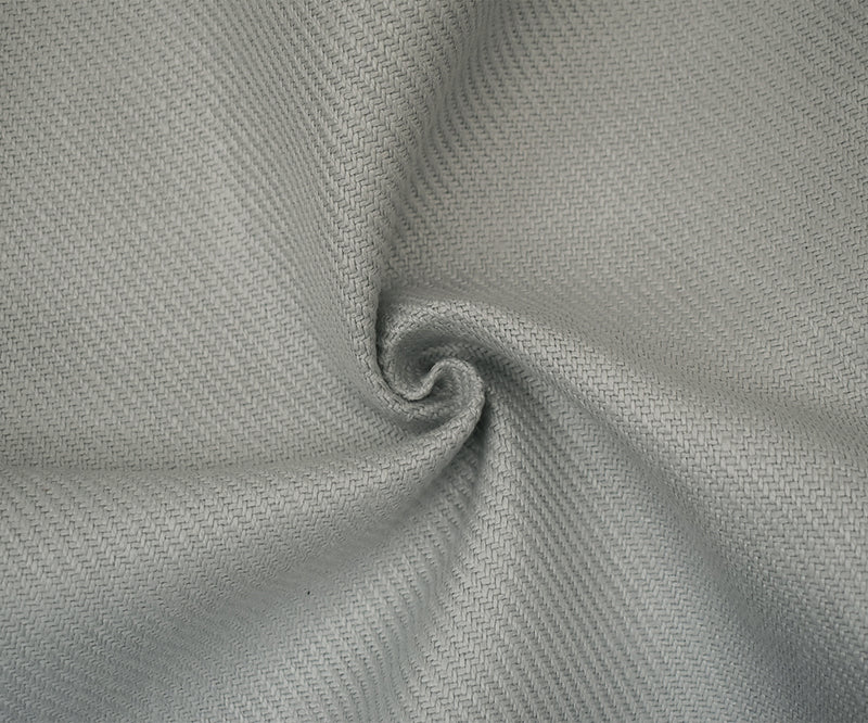 Mid Gray Moygashel Twill Irish Linen Solid Woven Home Decorating Fabric