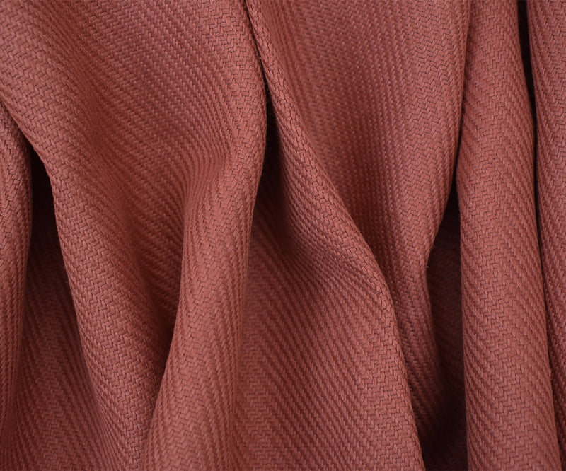 Red Moygashel Twill Irish Linen Solid Woven Home Decorating Fabric