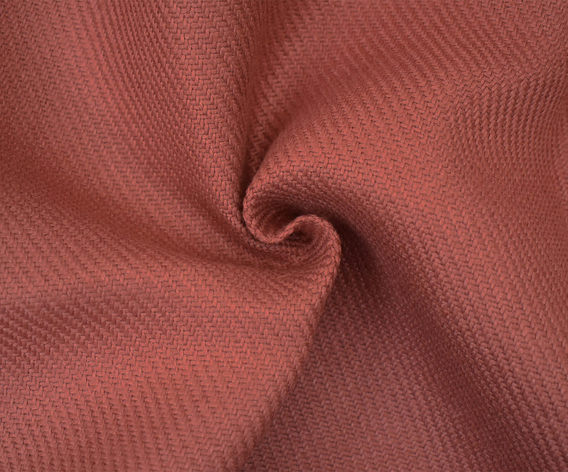 Red Moygashel Twill Irish Linen Solid Woven Home Decorating Fabric