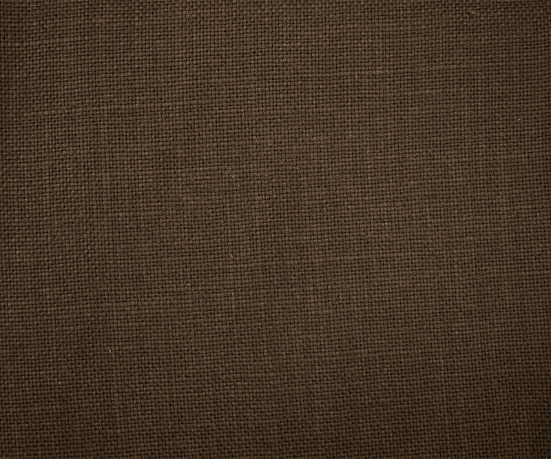 Brown Moygashel Solid Woven Irish Linen Home Decorating Fabric