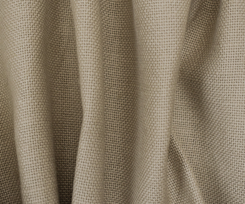 Taupe Beige Moygashel Solid Woven Irish Linen Home Decorating Fabric
