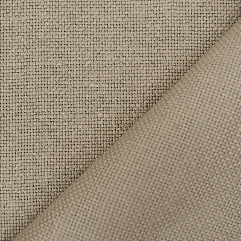 Taupe Beige Moygashel Solid Woven Irish Linen Home Decorating Fabric