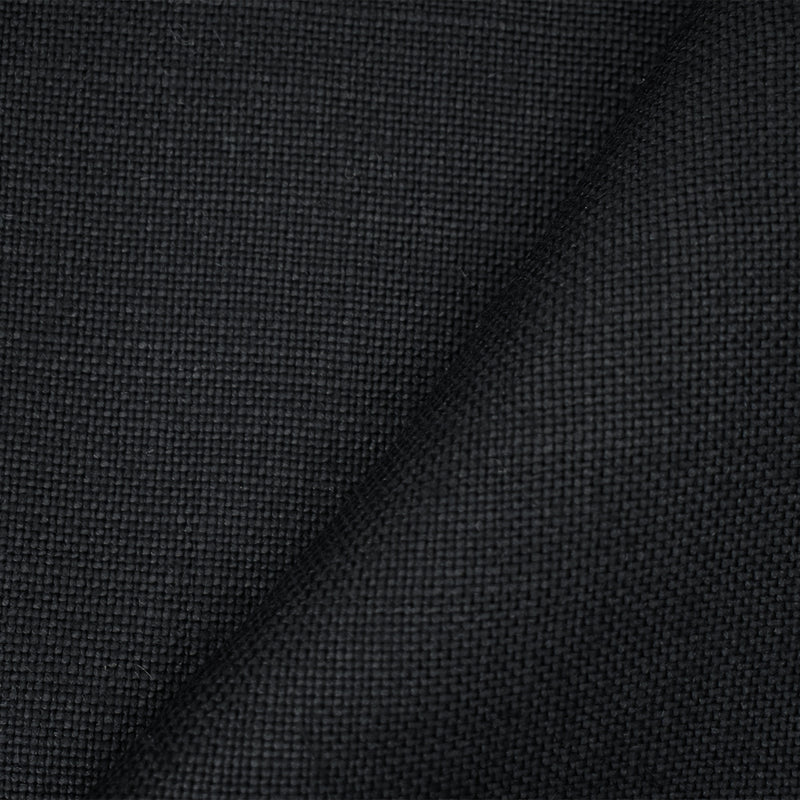 Black Moygashel Solid Woven Irish Linen Home Decorating Fabric