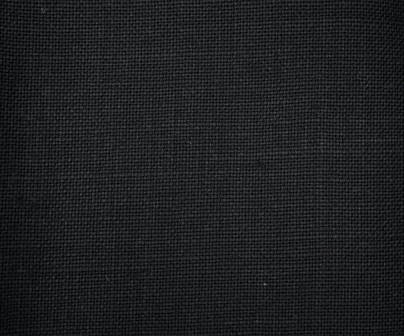 Black Moygashel Solid Woven Irish Linen Home Decorating Fabric
