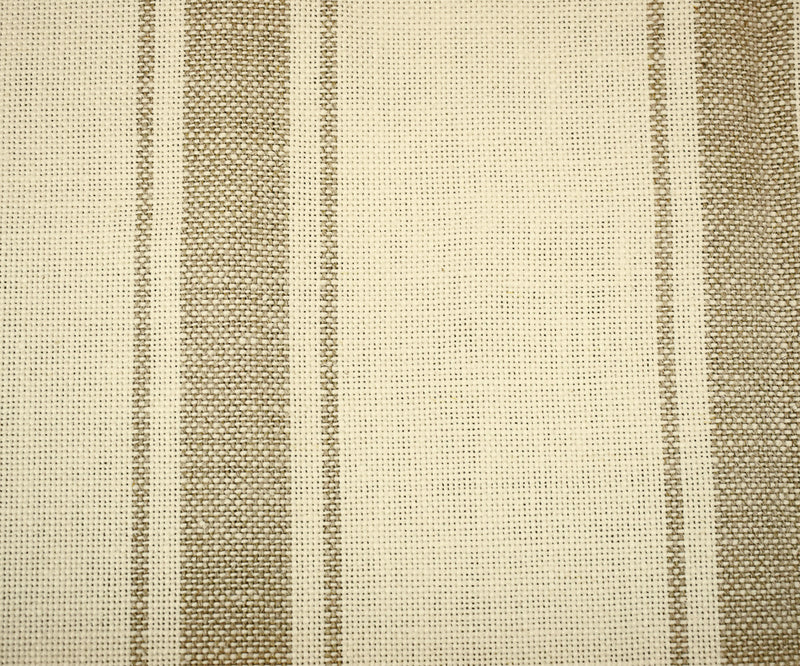 Ivory-Natural Moygashel Stripe Woven Irish Linen Home Decorating Fabric
