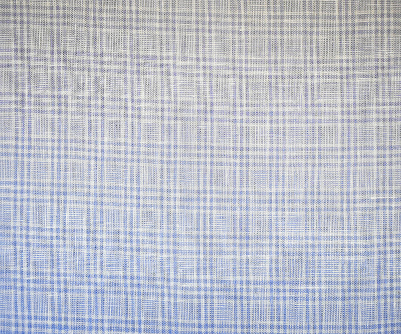White-Purple Spence Bryson Plaid Irish Linen Woven Fabric