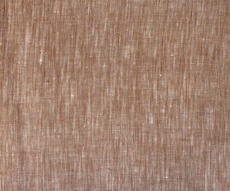 Orange-White Spence Bryson Slub Texture Irish Linen Chambray Woven Fabric
