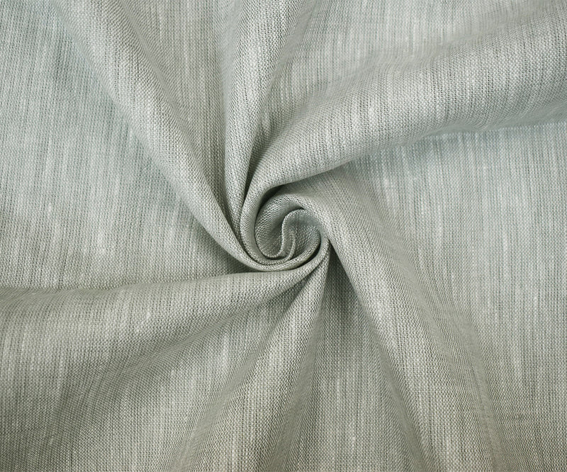 Gray-White Spence Bryson Slub Texture Irish Linen Chambray Woven Fabric