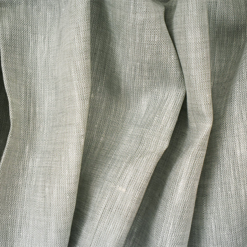 Gray-White Spence Bryson Slub Texture Irish Linen Chambray Woven Fabric