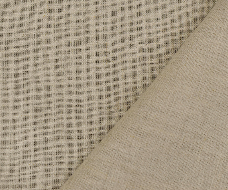 Natural Beige Spence Bryson Solid Slub Texture Irish Linen Woven Fabric