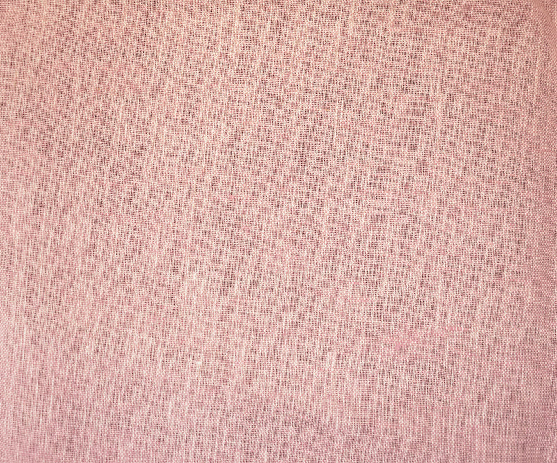 Pink-White Spence Bryson Slub Texture Irish Linen Chambray Woven Fabric