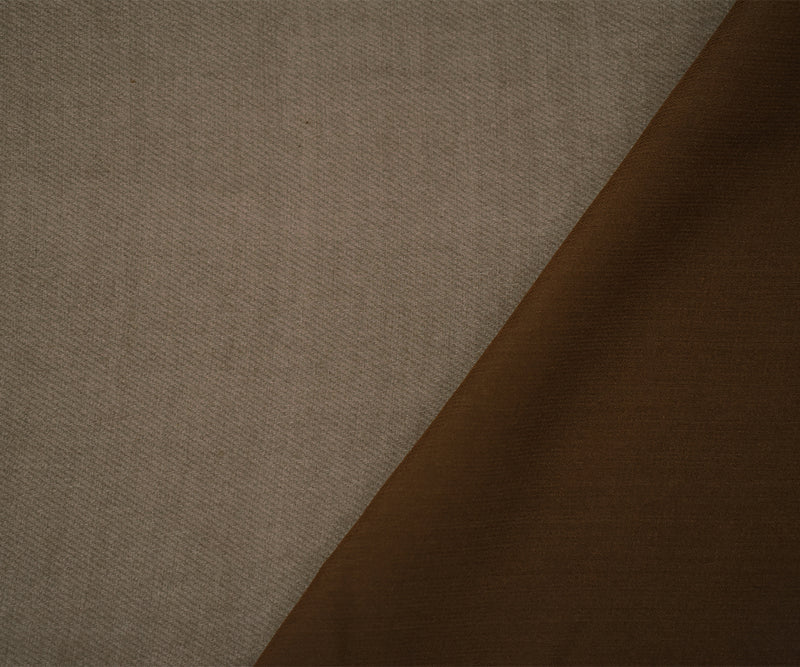 Brown Silk Chiffon Woven Fabric