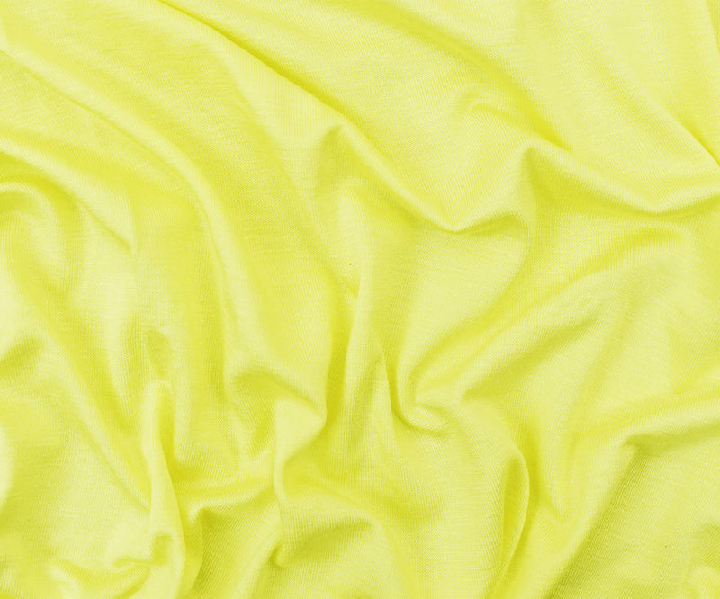 Yellow Bamboo Solid Stretch Jersey Knit Fabric