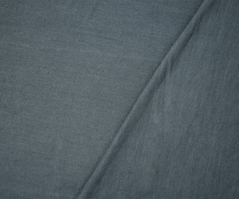 Gray Rayon Solid Jersey Knit Fabric