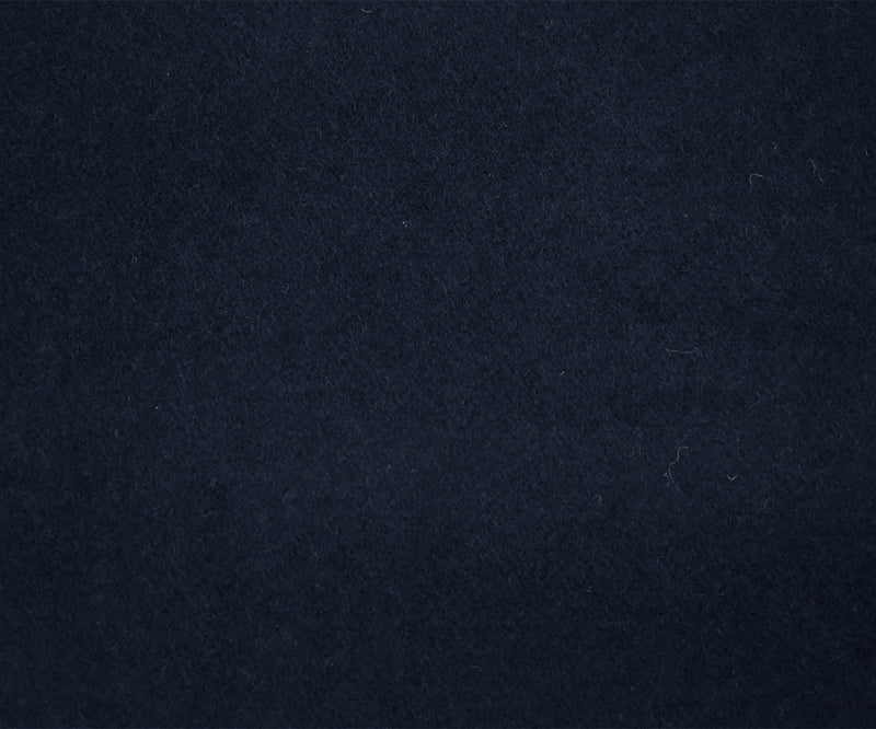 Deep Blue-Black Wool Polyester Blend Dobby Woven Jacketing Fabric