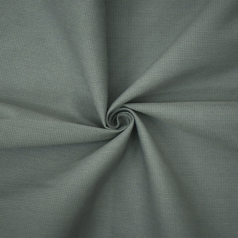 Cool Gray Poly Wool Dobby Woven Suiting Fabric