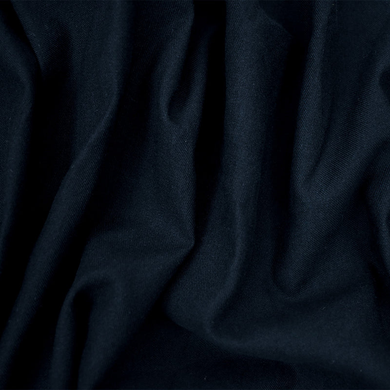 Navy-Black Wool Twill Woven Suiting Fabric