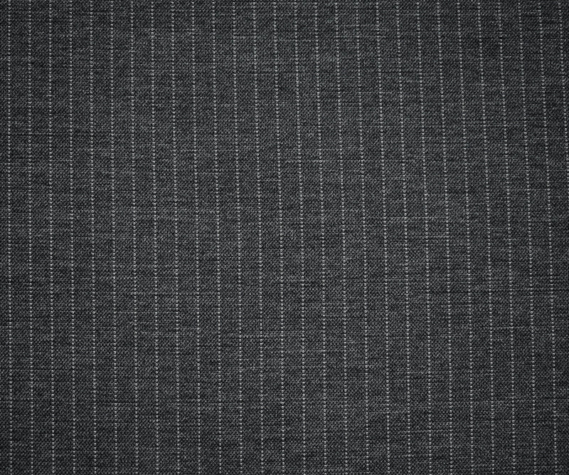 Gray-Black Poly-Wool Stripe Texture Stretch Knit Jacketing Fabric