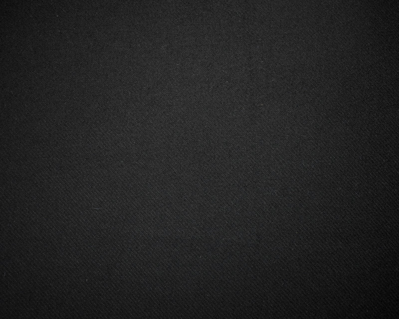 Black Wool-Poly Japanese Twill Woven Jacketing Fabric