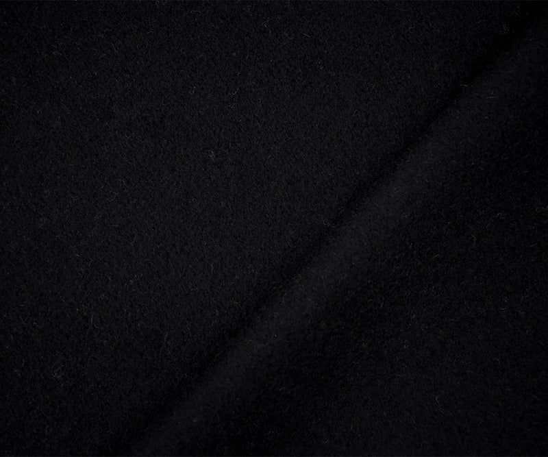Black-Brown-Multi Wool Large Scale Stripe Double Weave Jacketing Fabric