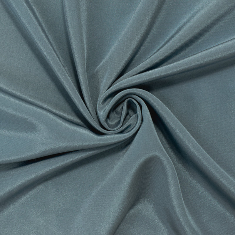 Blue Silk Famous Designer Crepe De Chine Woven Fabric