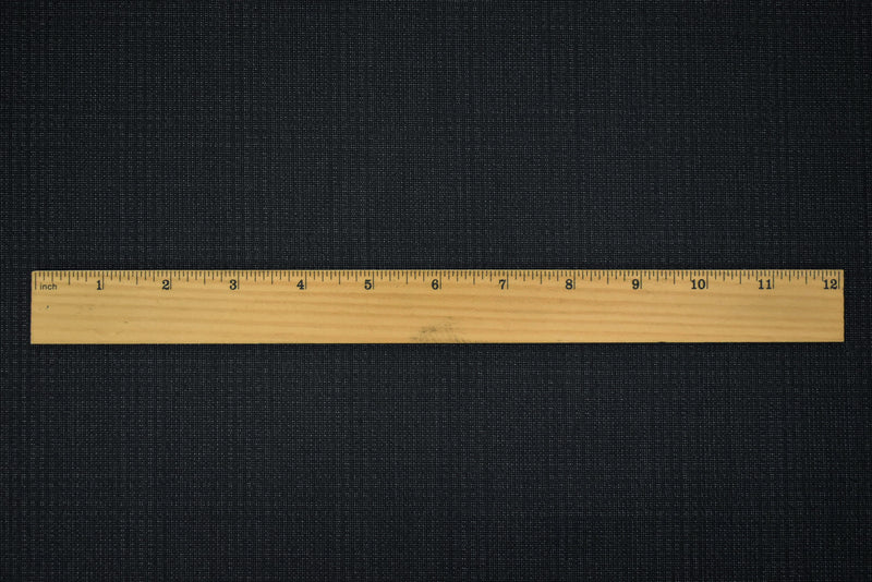 Black-Gray  Poly-Wool Plaid Woven Shirting Fabric