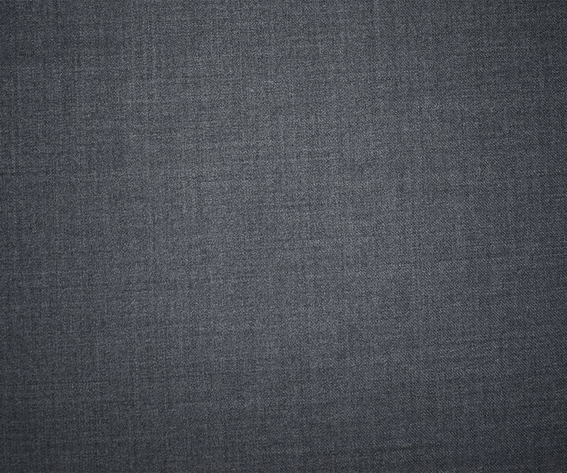 Medium Gray Wool-Poly Texture Twill Woven Suiting Fabric