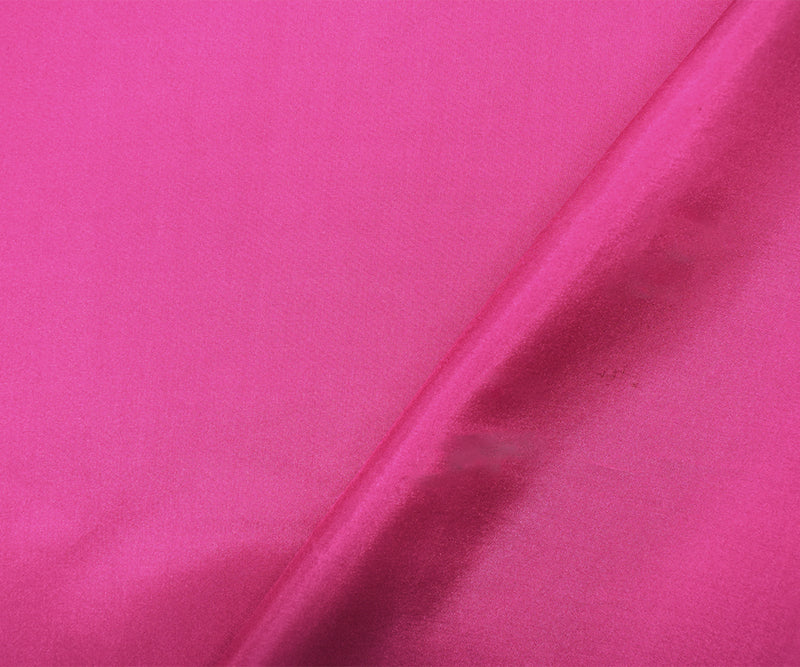 Pink Famous Designer Silk Charmeuse Woven Fabric