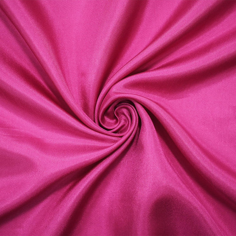3 1/2 YD PC-Pink Famous Designer Silk Habotai Woven Fabric