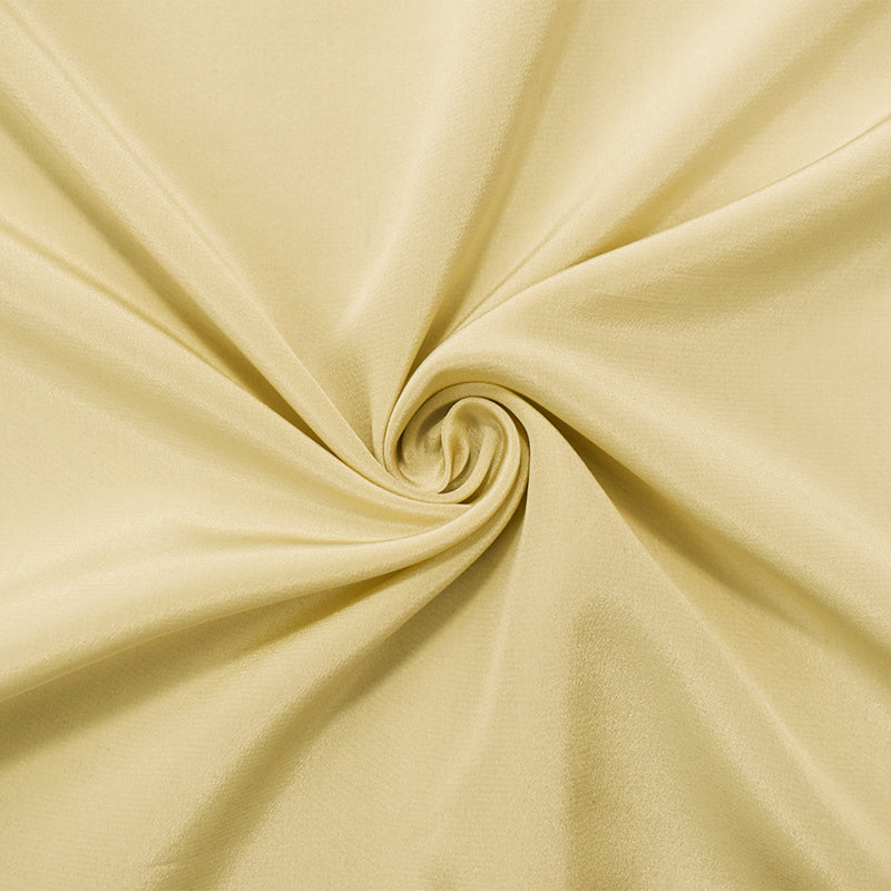 Light Beige Famous Designer Silk Crepe De Chine Woven Fabric