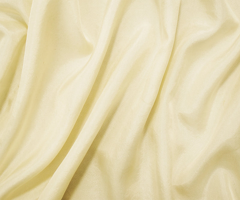 Light Beige Famous Designer Silk Charmeuse Woven Fabric