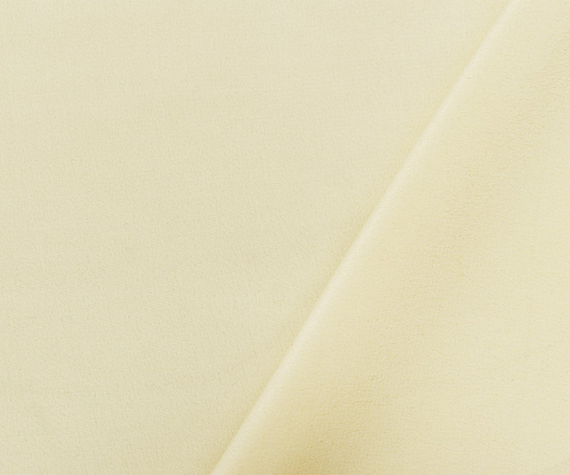Light Ivory Famous Designer Silk Crepe De Chine Woven Fabric