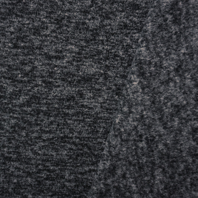 Heather Black Famous Designer Sweatshirt Fleece Knit Fabric