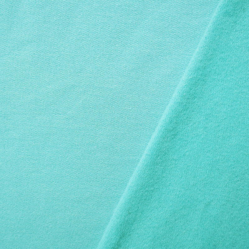 Light Aqua Modal Blend Famous Designer Sweatshirt Fleece Knit Fabric
