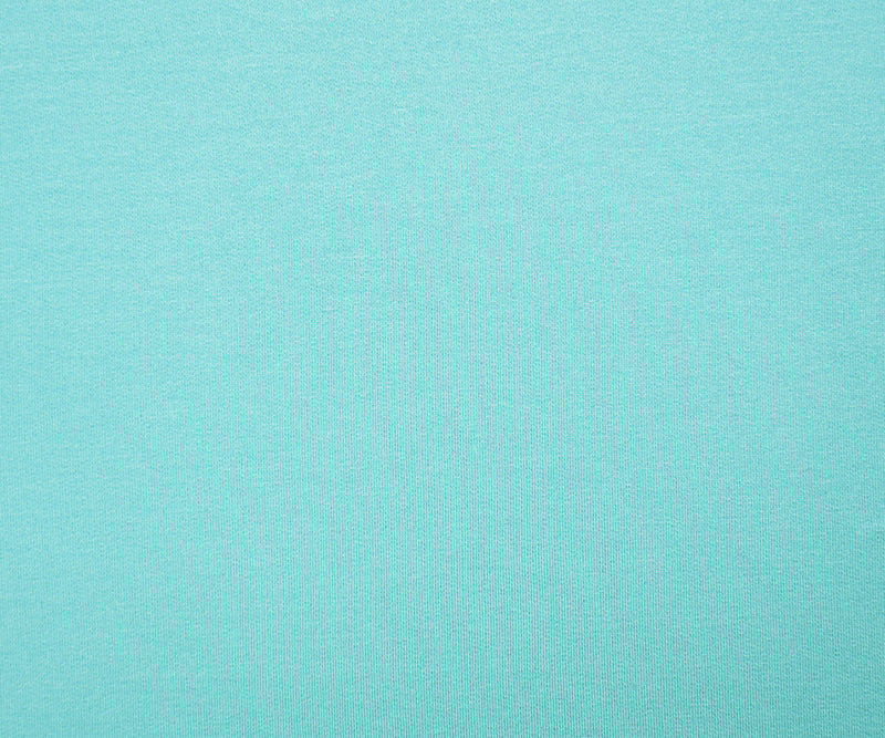 Light Aqua Modal Blend Famous Designer Sweatshirt Fleece Knit Fabric